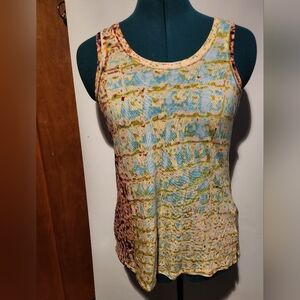 Used Simply Vera Vera Wang Multicolor Tank Top